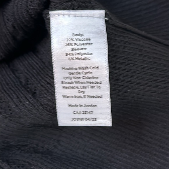 NWT Talbots Woven Sleeve Crewneck Pullover Sweater Size Medium - Picture 10 of 13